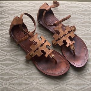 Tory Burch Sandals, Tan Leather